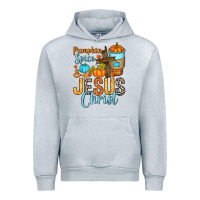 Heather Grey Pumpkin spice and Jesus Christ Urban Hoodie - RanaPortraitStore