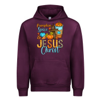 Mauve Wine Pumpkin spice and Jesus Christ Urban Hoodie - RanaPortraitStore