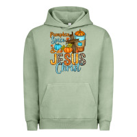 Pigment Oil Green Pumpkin spice and Jesus Christ Urban Hoodie - RanaPortraitStore
