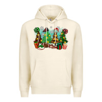 Tofu christmas trees with football Premium Hoodie - Zillion Design Studio