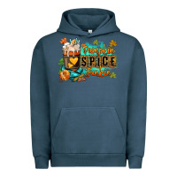 Pigment Midnight Navy Pumpkin spice junkie Urban Hoodie - RanaPortraitStore