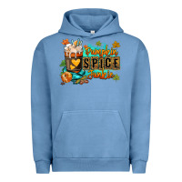 Pigment Pebble Blue Pumpkin spice junkie Urban Hoodie - RanaPortraitStore