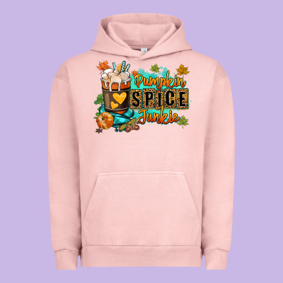 Pumpkin Spice Junkie Urban Hoodie Designed By Ranaportraitstore