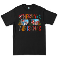 Black merry christmas Premium Tee - CowhideDigitalArt