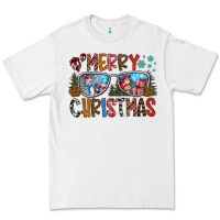 White merry christmas Premium Tee - CowhideDigitalArt