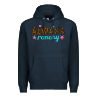 Navy always ranchy Premium Hoodie - texasbilliewilder