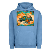 Pigment Pebble Blue Pumpkin farm Urban Hoodie - RanaPortraitStore