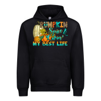 Black Pumpkin spice and livin' my best life Urban Hoodie - RanaPortraitStore
