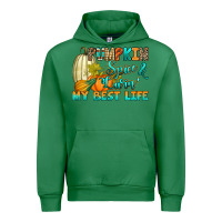 Emerald Pumpkin spice and livin' my best life Urban Hoodie - RanaPortraitStore