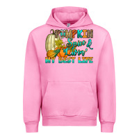 Fuchsia Pink Pumpkin spice and livin' my best life Urban Hoodie - RanaPortraitStore