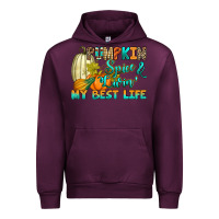 Mauve Wine Pumpkin spice and livin' my best life Urban Hoodie - RanaPortraitStore