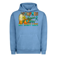 Pigment Pebble Blue Pumpkin spice and livin' my best life Urban Hoodie - RanaPortraitStore