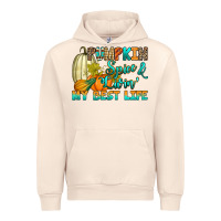Sandshell Pumpkin spice and livin' my best life Urban Hoodie - RanaPortraitStore