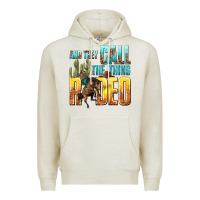 Oatmeal Heather and they call the thing rodeo Premium Hoodie - texasbilliewilder