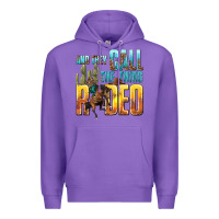 Purple and they call the thing rodeo Premium Hoodie - texasbilliewilder