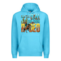 Ocean Blue and they call the thing rodeo Premium Hoodie - texasbilliewilder