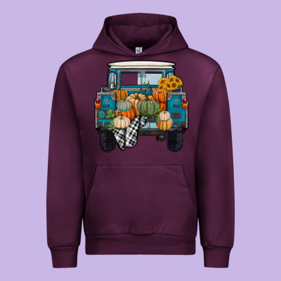 Fall Pumpkin Farm Truck Urban Hoodie Designed By Ranaportraitstore