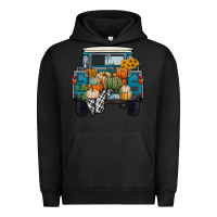 Pigment Black Fall Pumpkin Farm Truck Urban Hoodie - RanaPortraitStore