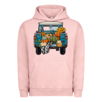 Pigment Salmon Fall Pumpkin Farm Truck Urban Hoodie - RanaPortraitStore