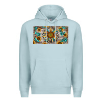 Blue Mist western sunflower and gemstone license plate Premium Hoodie - RanaPortraitStore