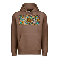 Chestnut western sunflower and gemstone license plate Premium Hoodie - RanaPortraitStore