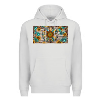 Dove Grey western sunflower and gemstone license plate Premium Hoodie - RanaPortraitStore