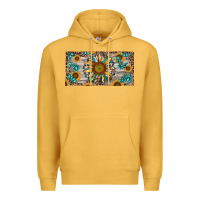 Mustard western sunflower and gemstone license plate Premium Hoodie - RanaPortraitStore