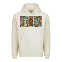 Oatmeal Heather western sunflower and gemstone license plate Premium Hoodie - RanaPortraitStore