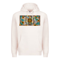 Pale Pink western sunflower and gemstone license plate Premium Hoodie - RanaPortraitStore