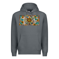 Rock western sunflower and gemstone license plate Premium Hoodie - RanaPortraitStore