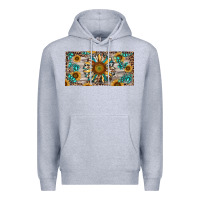 Western Sunflower And Gemstone License Plate Premium Hoodie | Teevron