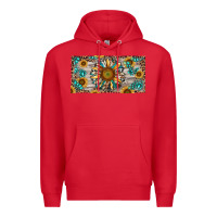 Red western sunflower and gemstone license plate Premium Hoodie - RanaPortraitStore