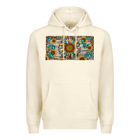 Sandshell western sunflower and gemstone license plate Premium Hoodie - RanaPortraitStore