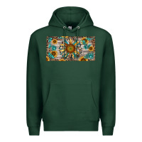 Sports Green western sunflower and gemstone license plate Premium Hoodie - RanaPortraitStore