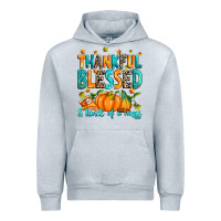 Heather Grey Thankful blessed and kind of a mess Urban Hoodie - RanaPortraitStore
