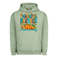 Pigment Oil Green Thankful blessed and kind of a mess Urban Hoodie - RanaPortraitStore
