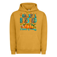 Pigment Peanut Butter Thankful blessed and kind of a mess Urban Hoodie - RanaPortraitStore
