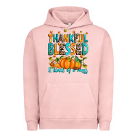 Pigment Salmon Thankful blessed and kind of a mess Urban Hoodie - RanaPortraitStore