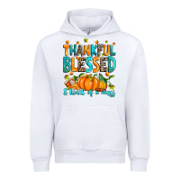 White Thankful blessed and kind of a mess Urban Hoodie - RanaPortraitStore
