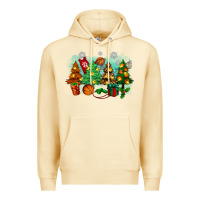 Pina Colada christmas trees with basketball Premium Hoodie - Zillion Design Studio