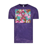 Cloud Purple Breast Cancer Ribbon Stethoscope Vintage Tee - Artiststas