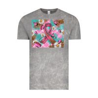Cloud Rock Breast Cancer Ribbon Stethoscope Vintage Tee - Artiststas
