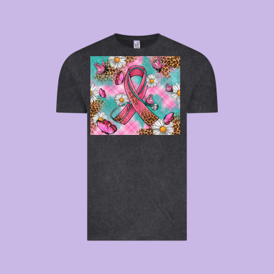 Breast Cancer Ribbon Stethoscope Vintage Tee Designed By Artiststas
