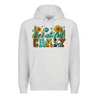 Dove Grey beautiful crazy Premium Hoodie - texasbilliewilder