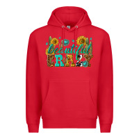 Red beautiful crazy Premium Hoodie - texasbilliewilder