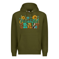 Army Green beautiful crazy Premium Hoodie - texasbilliewilder
