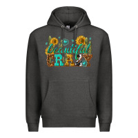 Charcoal Heather beautiful crazy Premium Hoodie - texasbilliewilder