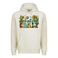 Oatmeal Heather beautiful crazy Premium Hoodie - texasbilliewilder