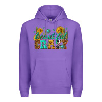 Purple beautiful crazy Premium Hoodie - texasbilliewilder