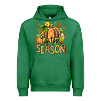 Emerald Tis' the season Fall American Football Urban Hoodie - RanaPortraitStore
